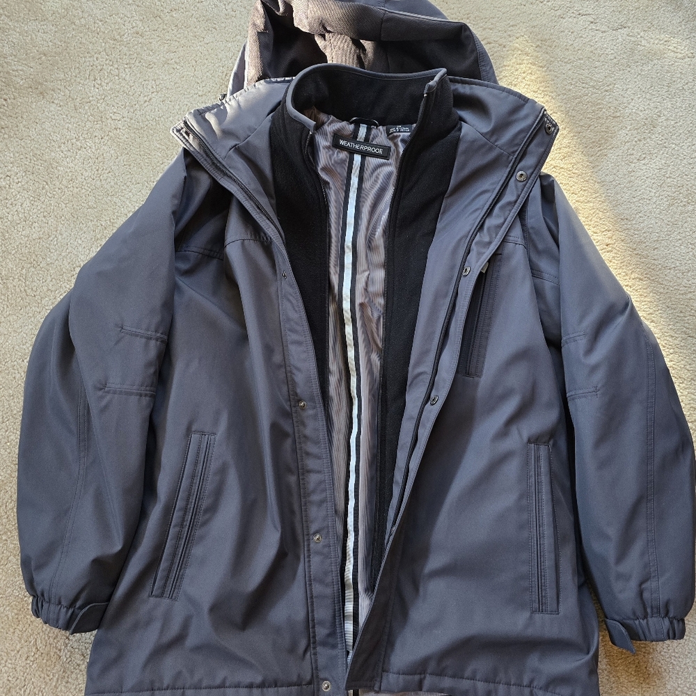 Men's Double-Lined Weatherproof Coat